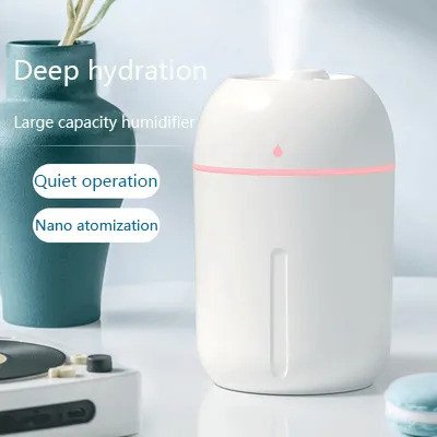 220ml Mini Ultrasonic Air Humidifier Aroma Essential Oil Diffuser Home Car USB Rechargeable Fogger