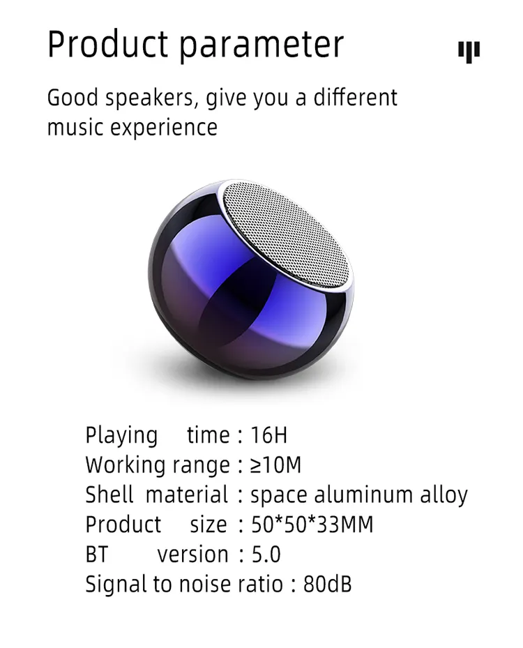 Factory Wholesale Wireless Mini Speakers Gift M3 Metal Good Sound Portable Fashion Mini Macarons Colorful Wireless Speakers