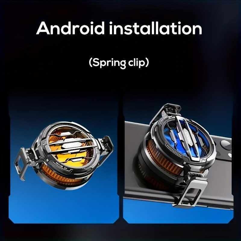 MEMO Magnetic Phone Cooler Case, Universal Fit for iPhone 15 Pro Max, Xiaomi 14, Samsung, Oneplus, POCO, Portable Heat Sink with Low Noise, Ice Cooling Fan, 25dB, for Gaming Accessorices