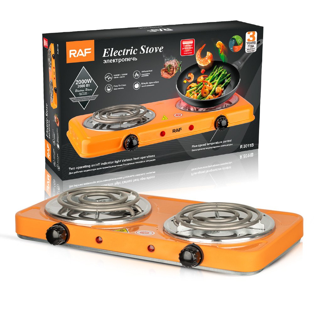Electric Double Cooking Stove Multifunction Adjustable Portable Hot Plate Household 2 Burners Electric Hot Plate