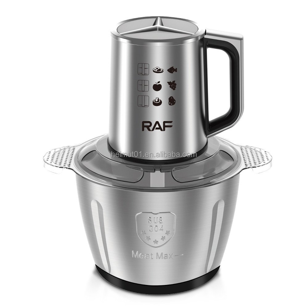 Electric Food Processor Grinder Food Chopper 3L Stainless Steel 4 Blades Kitchen Meat Cutter