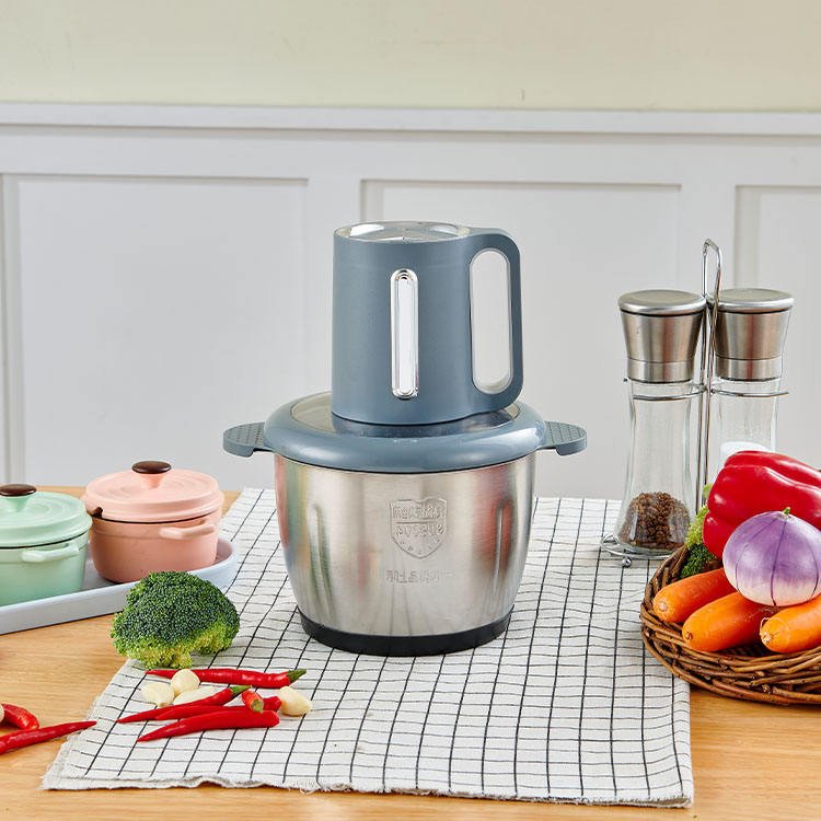 New Design 4/6 Golden Blades Pure Copper 2L 3L 5L Meat Chopper Vegetable Home Glass Stainless Steel Electric Meat Grinder