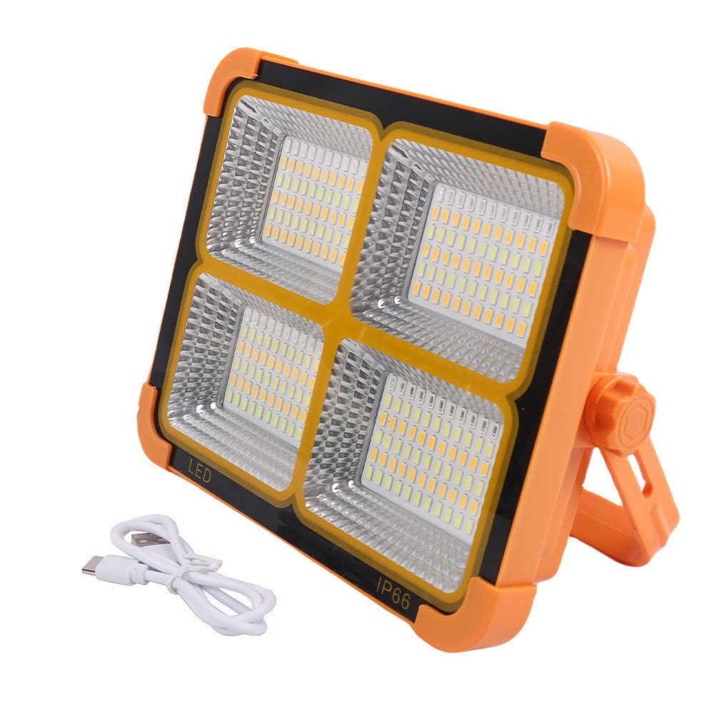 Rechargeable Portable LED Solar Lamp Stock Hanging Design for Outdoor Camping Light Led Emergency Lighting ABS Body