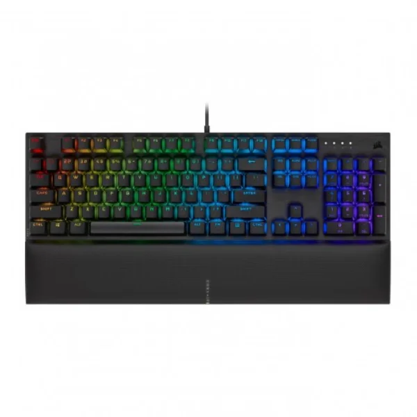 HP GK100F Wired Full Size RGM Backlit Mechanical Gaming Keyboard, 7 LED Indicators, Mechanical Blue Switches,