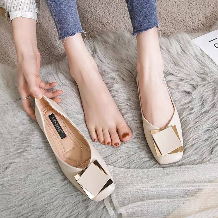 MYway 2025 Factory Shoes Customized Logo Women Fashion Casual Flats Shoes for Women Office Shoes Women Flats